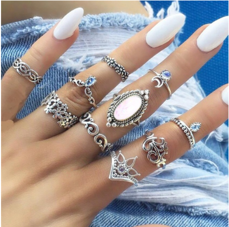 Diamond set ring jewelry